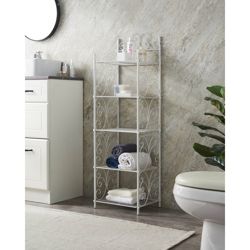 Alcott Hill® Auvianna Metal Freestanding Bathroom Shelves Wayfair